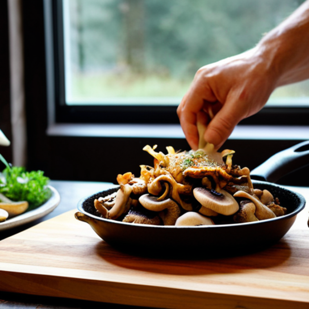 버섯 기반 소재의 시장 분석 - **Image Prompt 1: Culinary Innovation in a Swedish Kitchen**
A high-resolution, vibrant food pho...