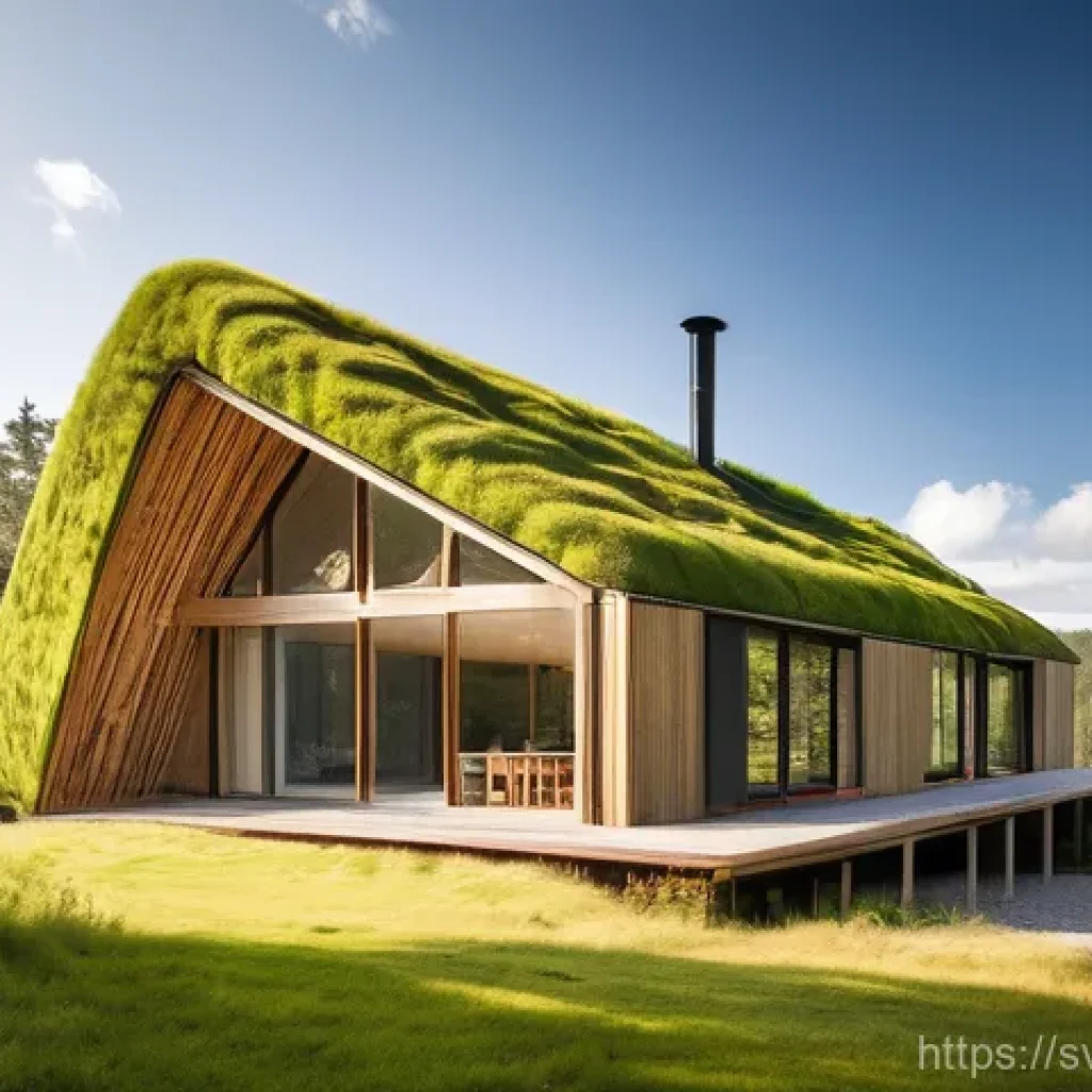 버섯 소재의 물리적 특성 - **Sustainable Mycelium Home integrated with Nature:**
A contemporary, eco-friendly house seamles...